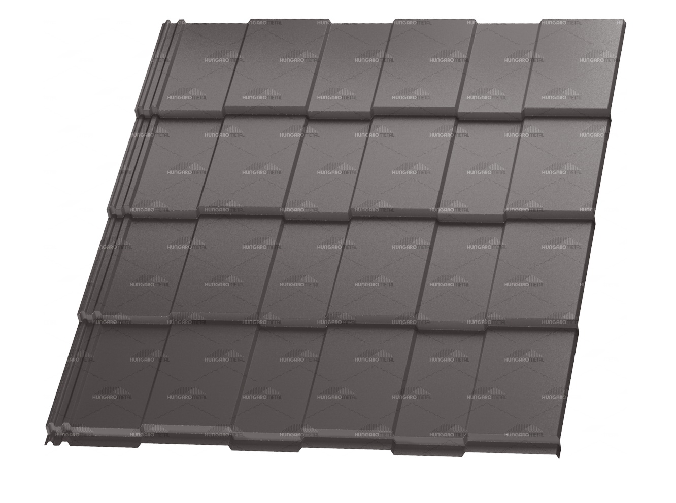 Cserepeslemez hexa 0,45mm (1160/1230mm) RAL9007