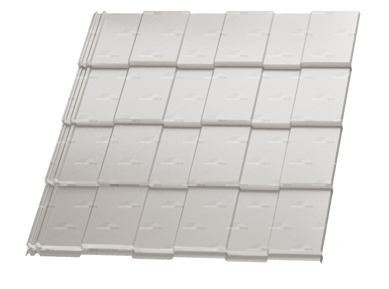Cserepeslemez hexa 0,45mm (1160/1230mm) RAL9002